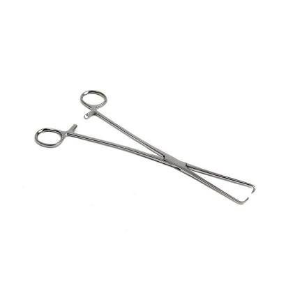 Фото товара Щипцы медицинские маточные однозубые (пулевые) для оттягивания тела матки (Щ-24) 250мм Ворсма