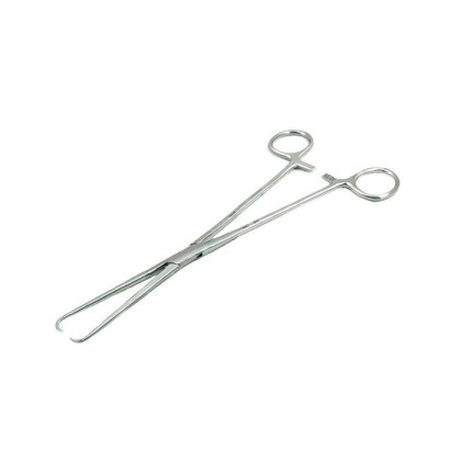 Фото товара Щипцы однозубые для оттягивания шейки матки (пулевые) 250мм