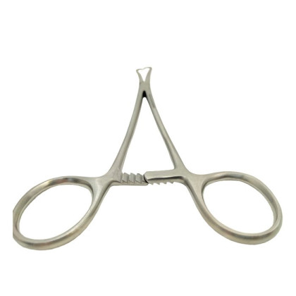 Фото товара Щипцы однозубые для оттягивания шейки матки (пулевые) 250мм