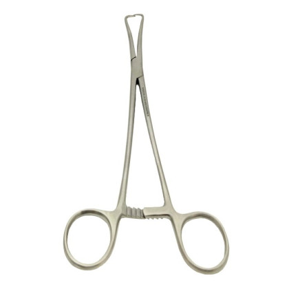 Фото товара Щипцы однозубые для оттягивания шейки матки (пулевые) 250мм