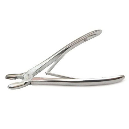 Щипцы-кусачки костные с круглыми губками изогнутые Щ-61 Фото товара Щипцы-кусачки костные с круглыми губками изогнутые Щ-61