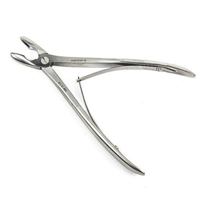 Щипцы-кусачки костные с круглыми губками изогнутые Фото товара Щипцы-кусачки костные с круглыми губками изогнутые