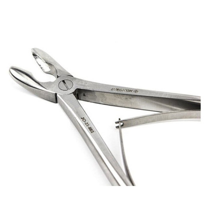 Щипцы-кусачки костные с круглыми губками изогнутые Фото товара Щипцы-кусачки костные с круглыми губками изогнутые