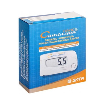Экспресс глюкометр Сателлит Плюс Элта ПКГ-02.4 Фото товара Экспресс глюкометр Сателлит Плюс Элта ПКГ-02.4